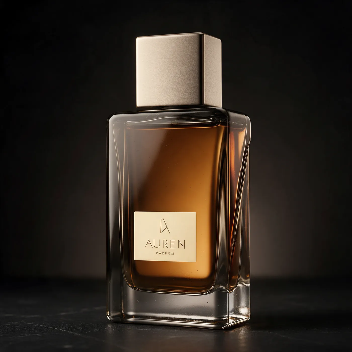 The bottle from the side