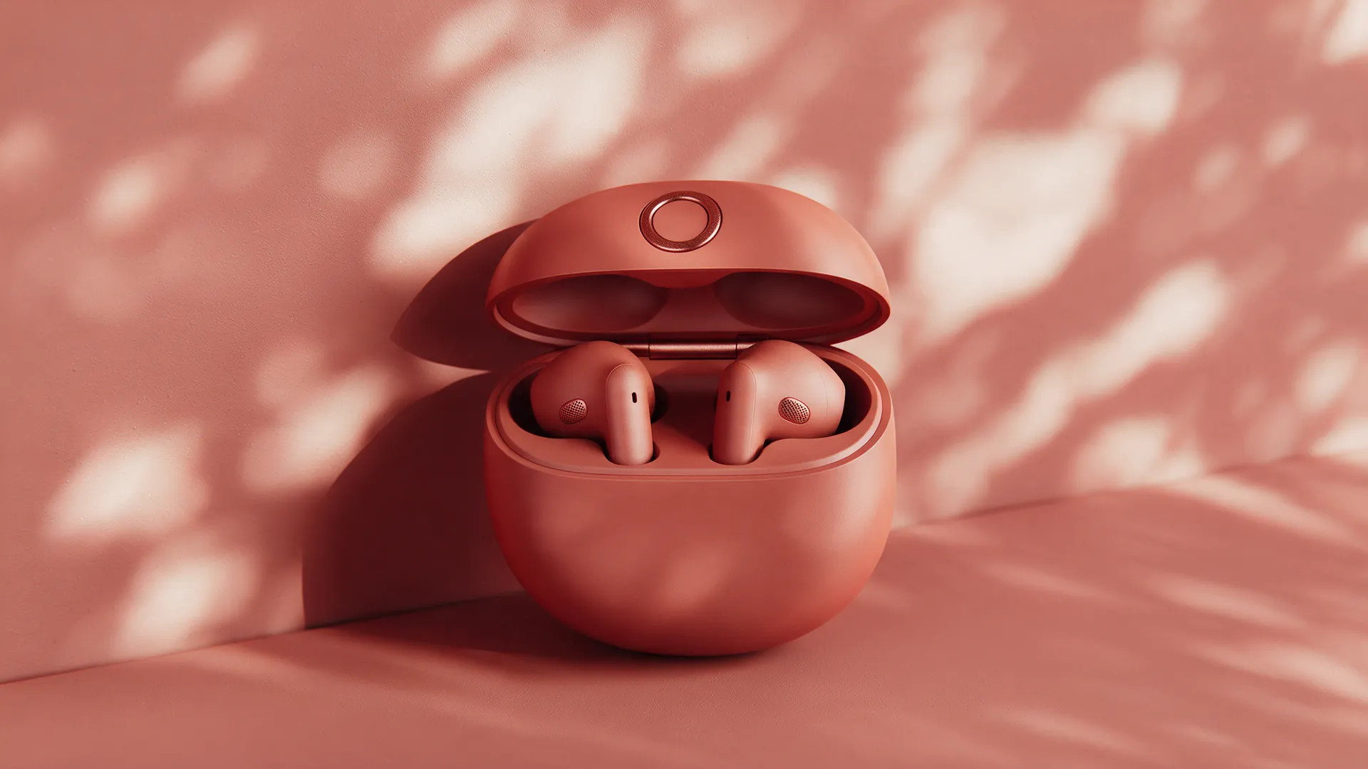 The lid lifting on its copper hinge